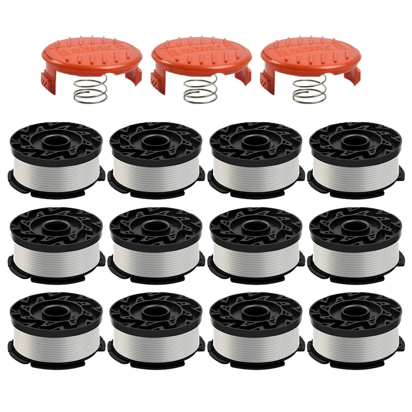 Efficient Trimmer Spool Set for Black and Decker AF-100, 30ft Line