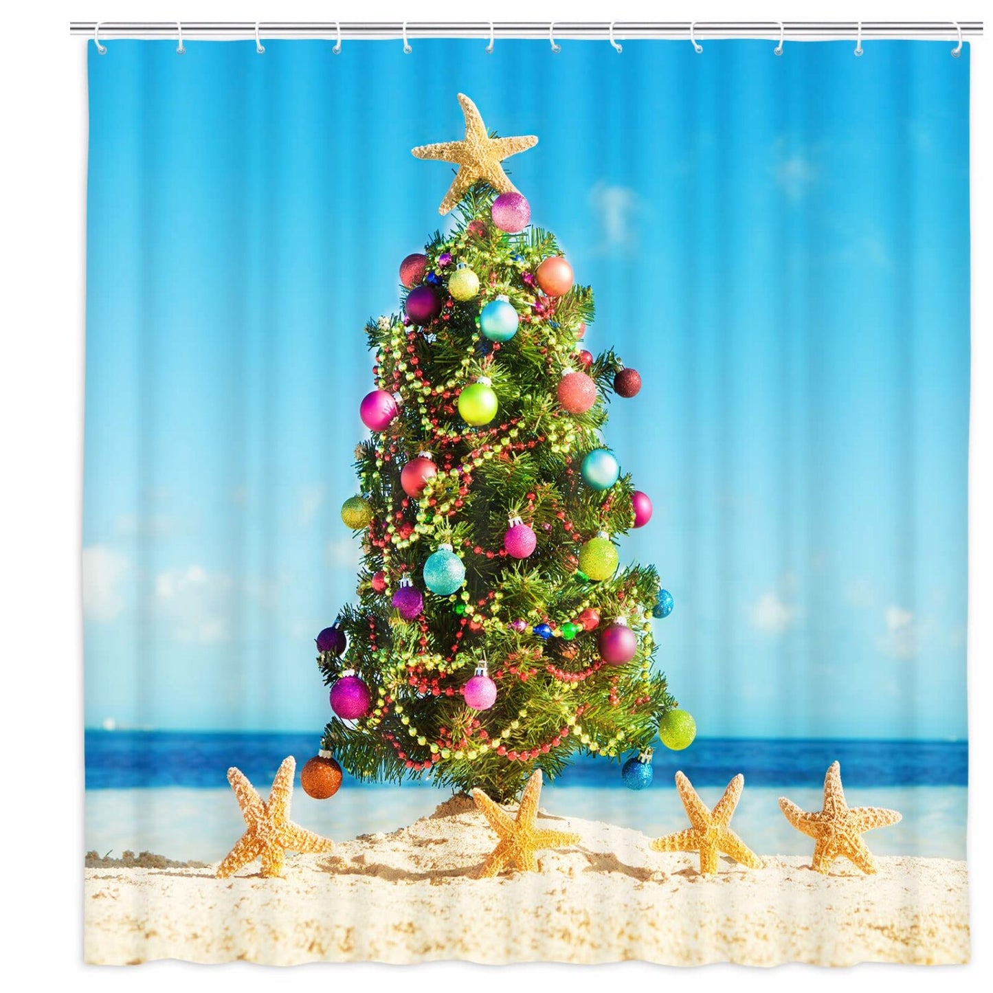 Summer Tree Fabric Shower Curtain 69x70 Inch