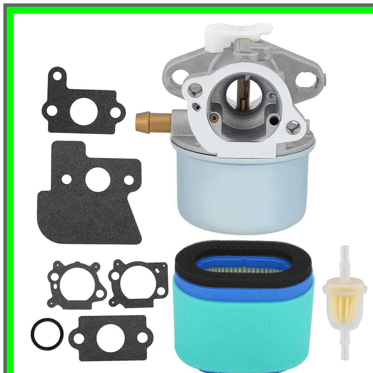Carburetor Replacement Kit for 21-inch Walk Behind Mowers with Air Filter