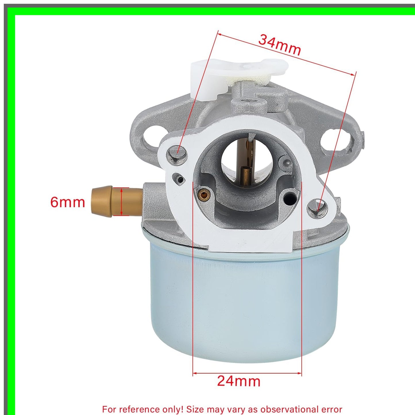 Carburetor Replacement Kit for 21-inch Walk Behind Mowers with Air Filter