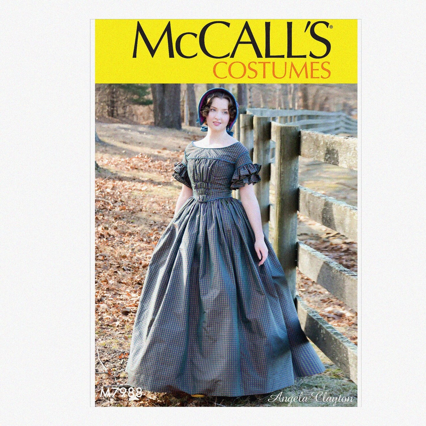 Women's Colonial Dress Sewing Pattern White Sizes 6-15