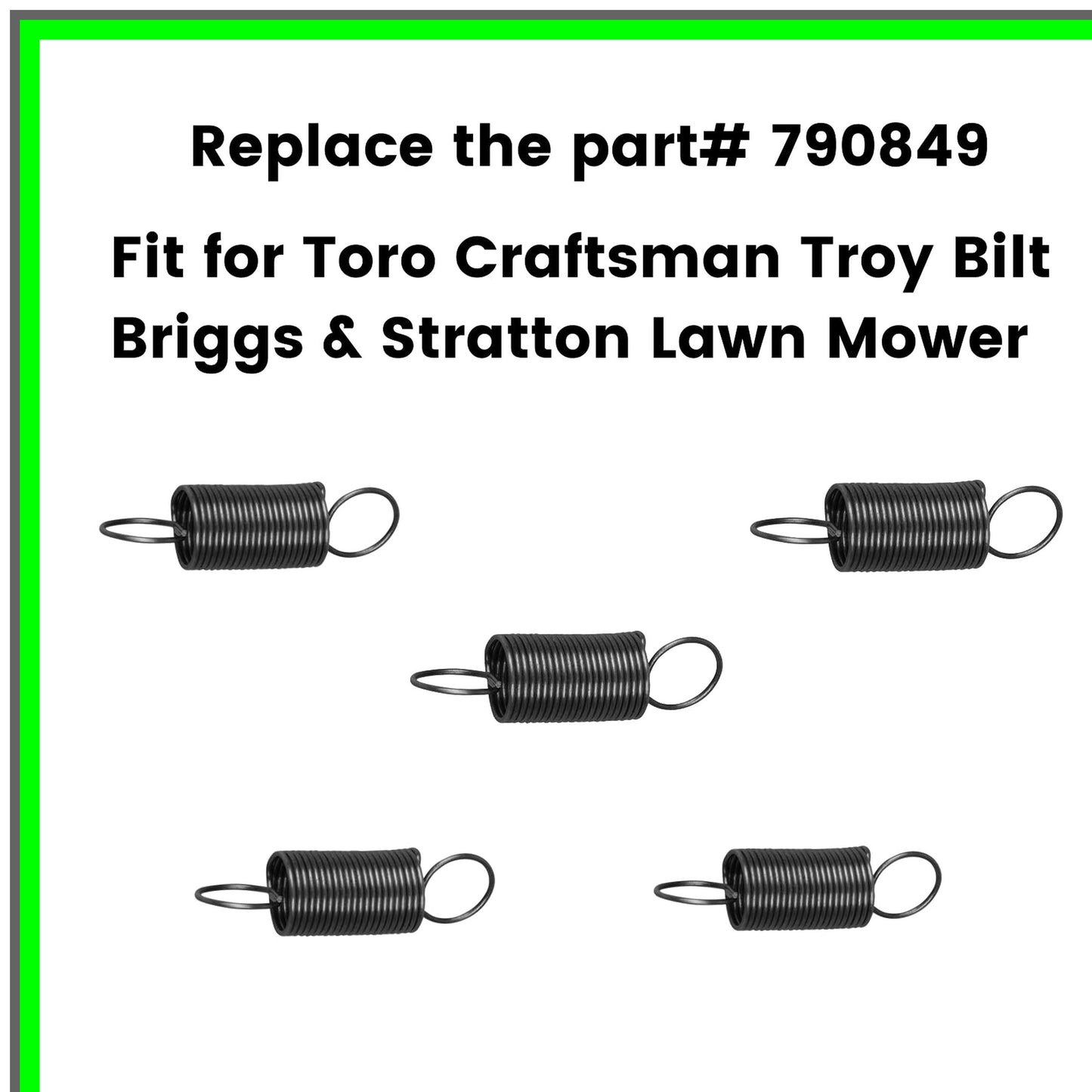 Air Vane Spring Set for Briggs Stratton Toro Lawn Mowers, 5 Pack