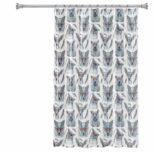 Woodland Creatures PEVA 5G Plastic Shower Curtain Liner 70 x 72 Inches