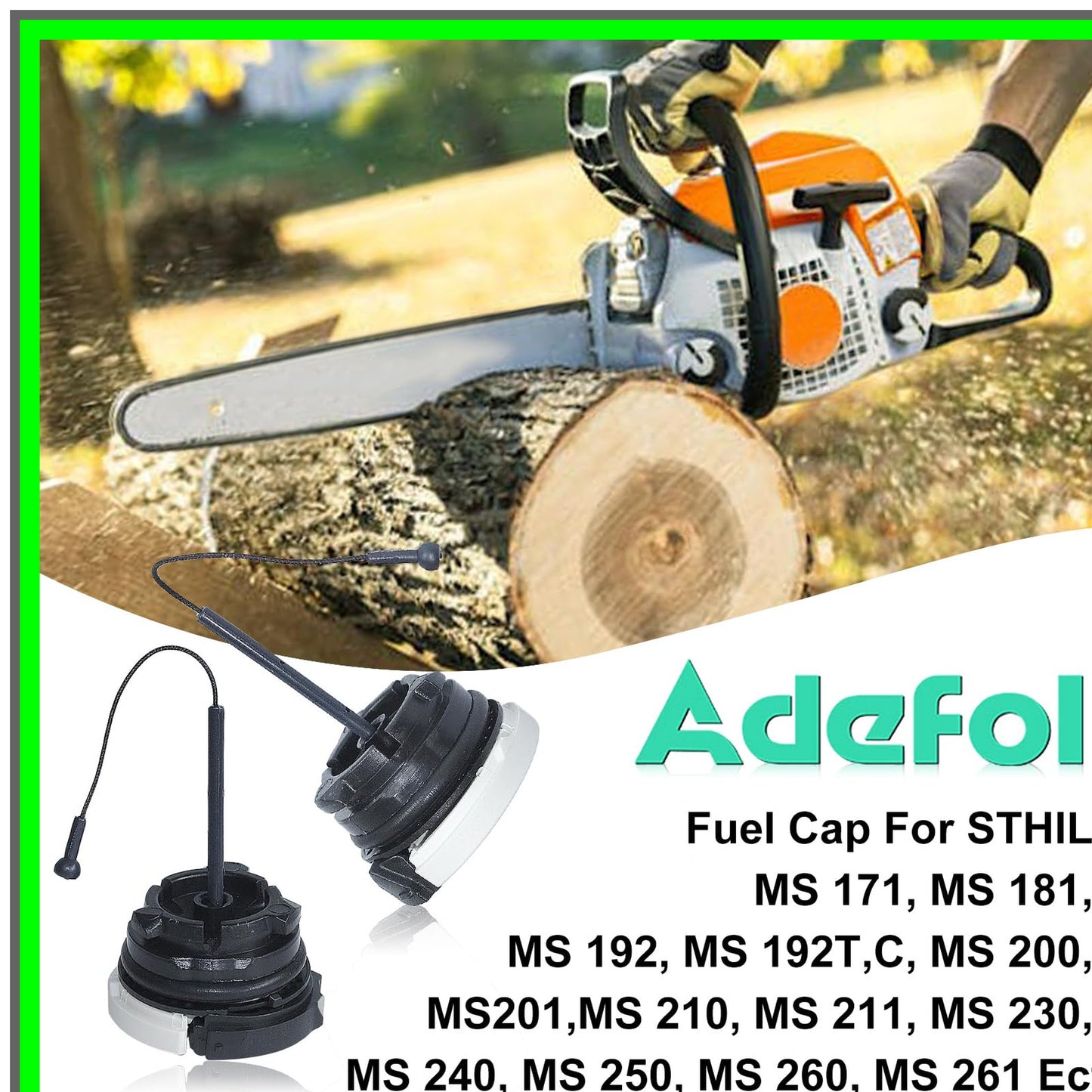 Universal Fuel Tank Caps for STIHL Chainsaws - Durable 4 Pack Set