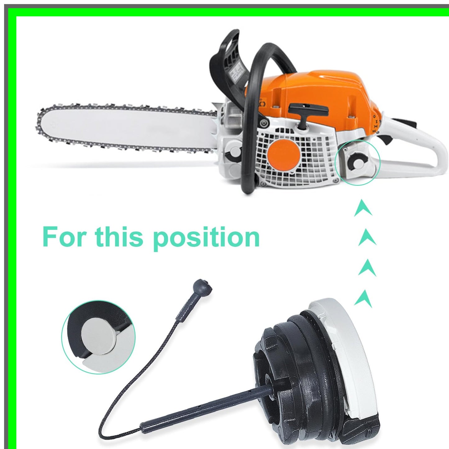 Universal Fuel Tank Caps for STIHL Chainsaws - Durable 4 Pack Set