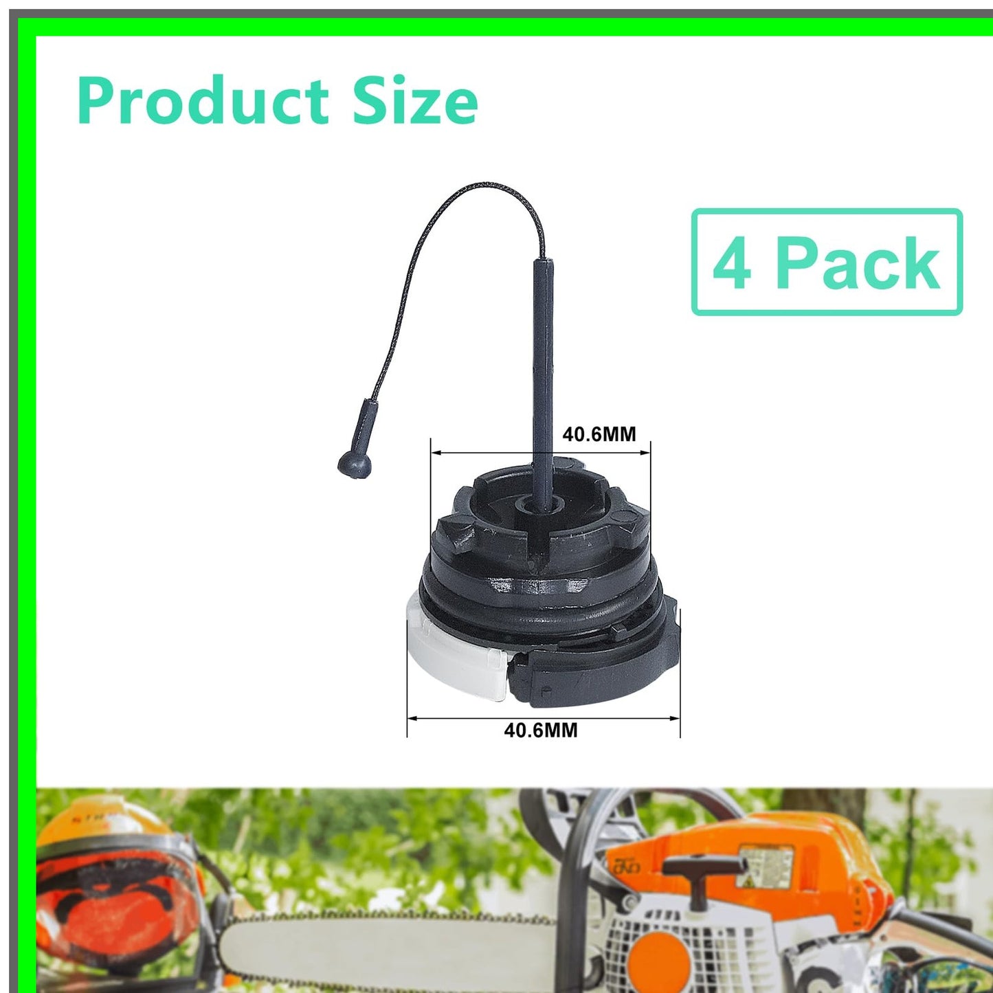 Universal Fuel Tank Caps for STIHL Chainsaws - Durable 4 Pack Set