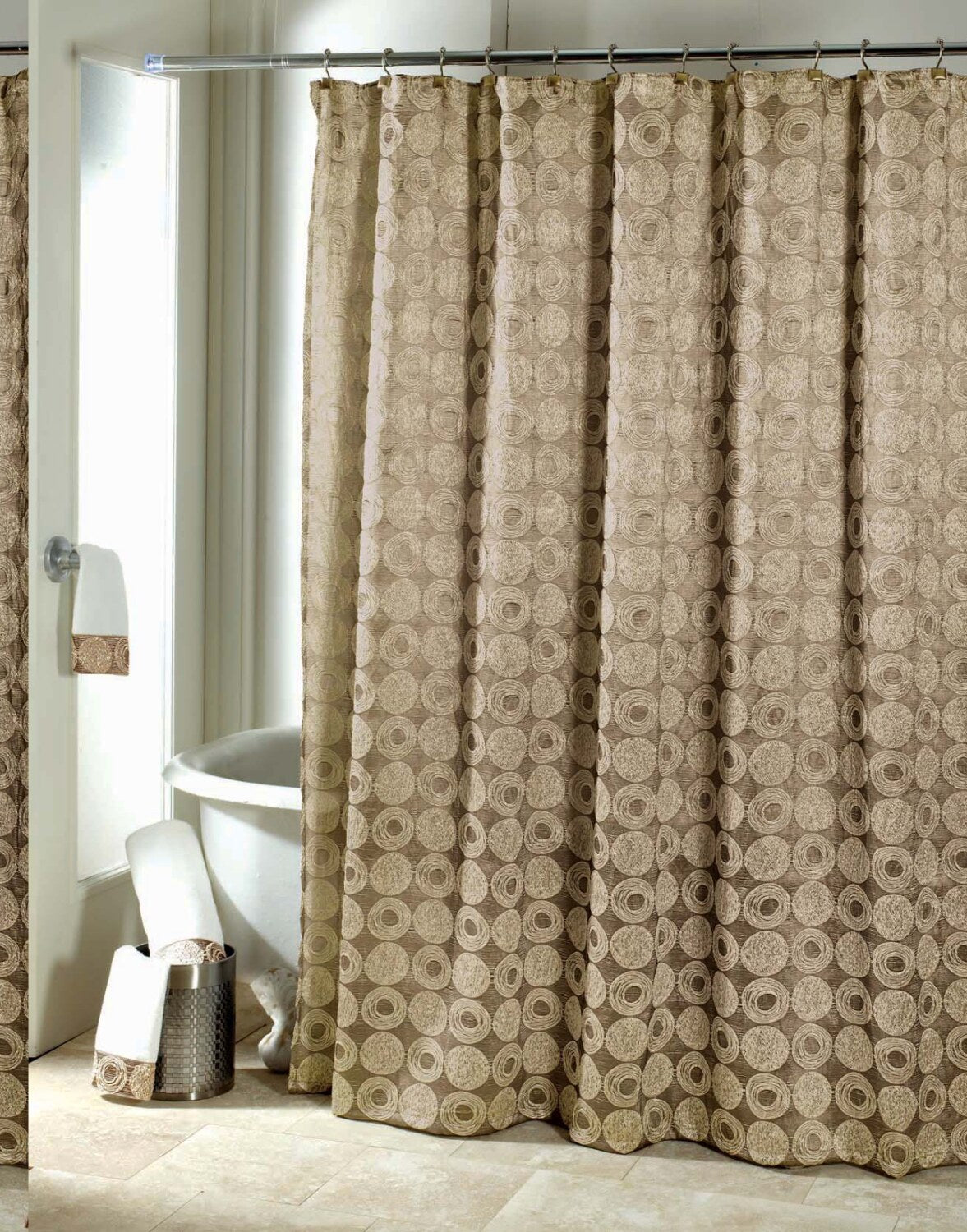 Galaxy Shower Curtain Gold