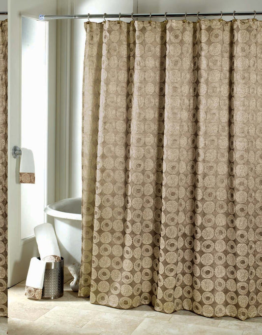Galaxy Shower Curtain Gold