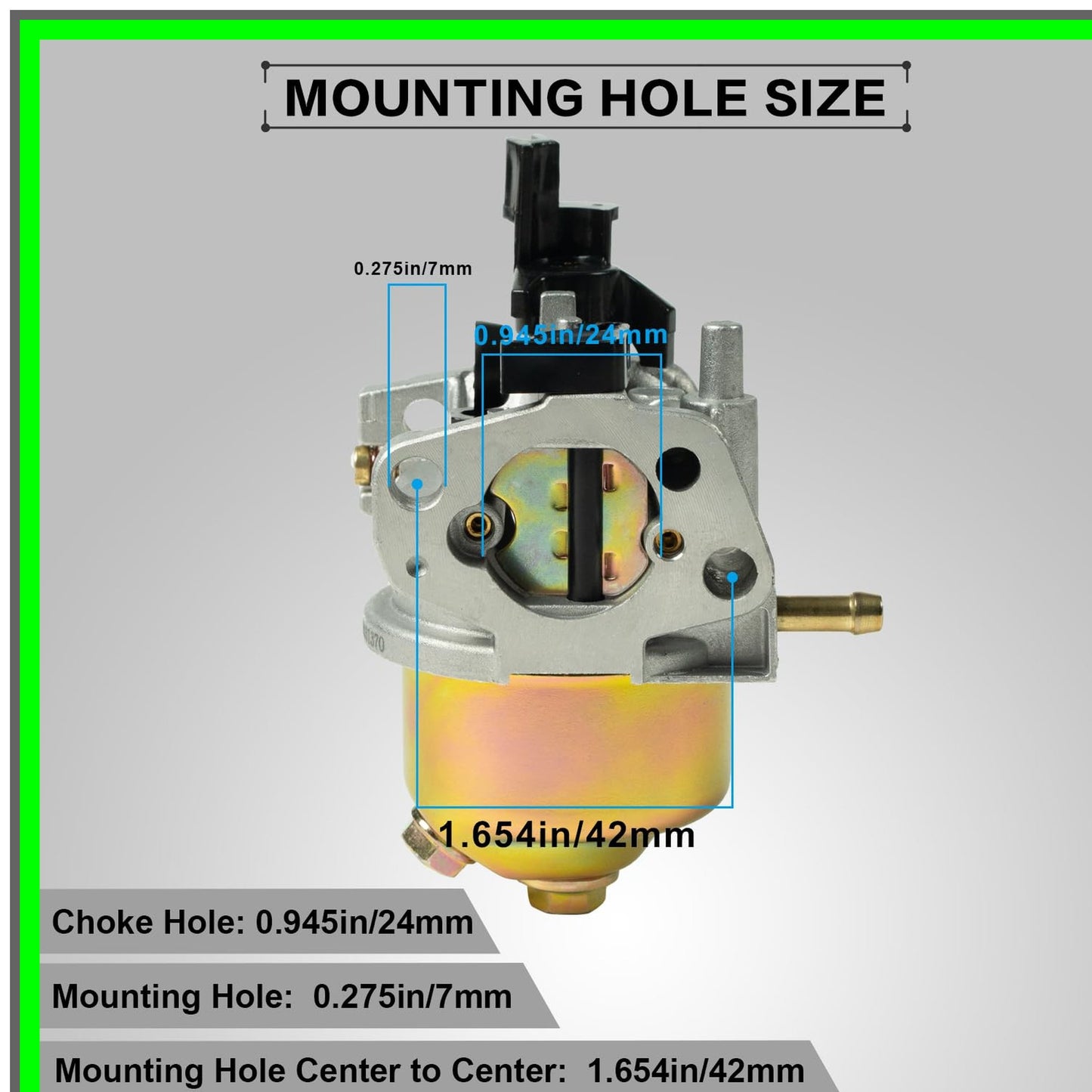 High-Performance Carburetor with Gasket for 196cc 212cc Engines