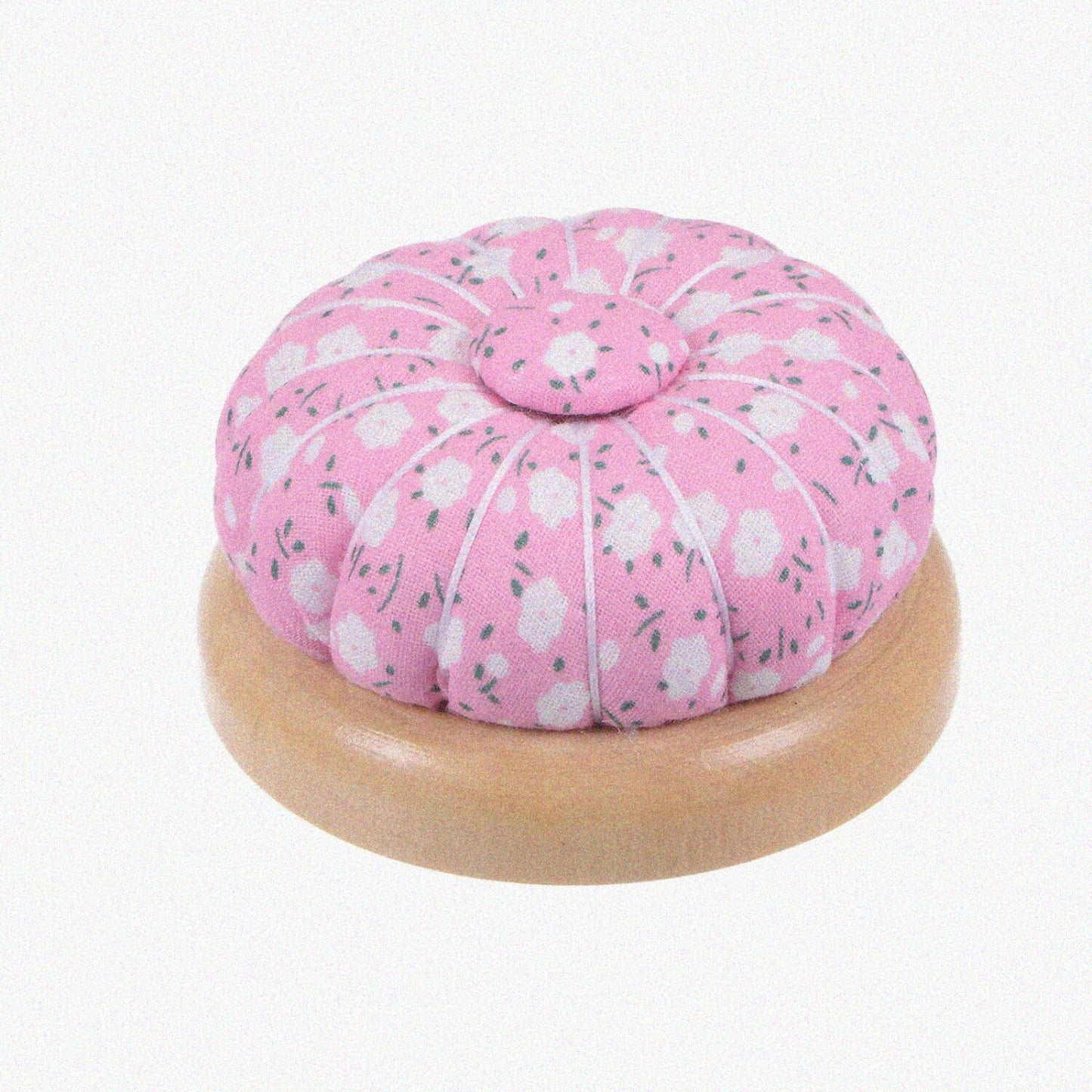 2pcs Sewing Needle Cushions with Wooden Base