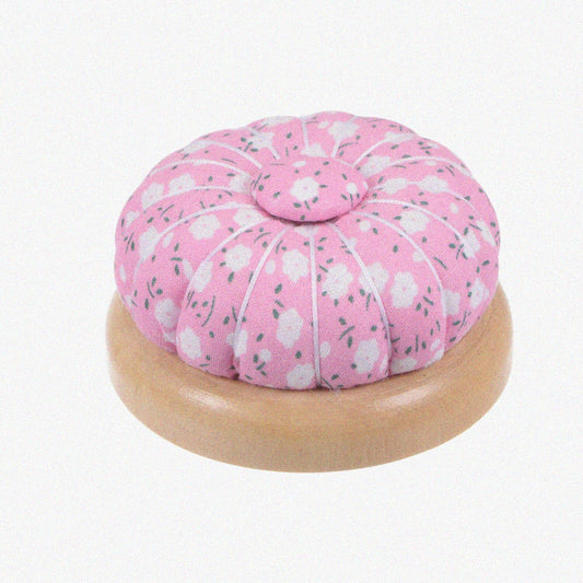 2pcs Sewing Needle Cushions with Wooden Base