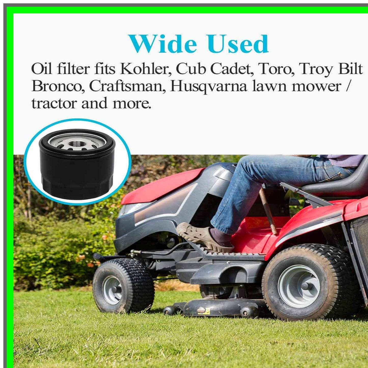 High-Performance 4 Pack Oil Filter for Troy Bilt Bronco Lawn Mowers