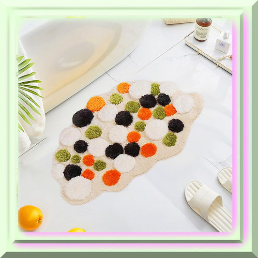 3D Moss Bath Rug 31.5"x19.7" Soft Shaggy Non Slip