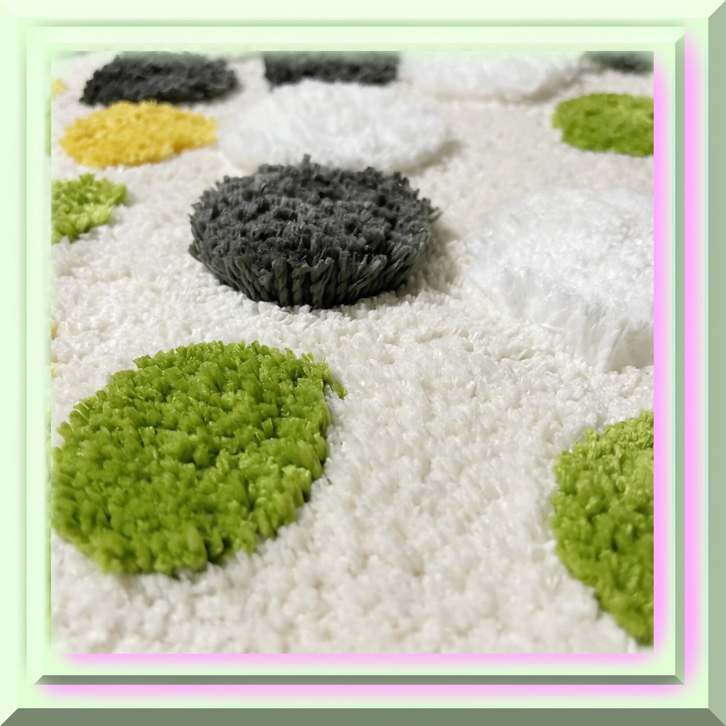 3D Moss Bath Rug 31.5"x19.7" Soft Shaggy Non Slip