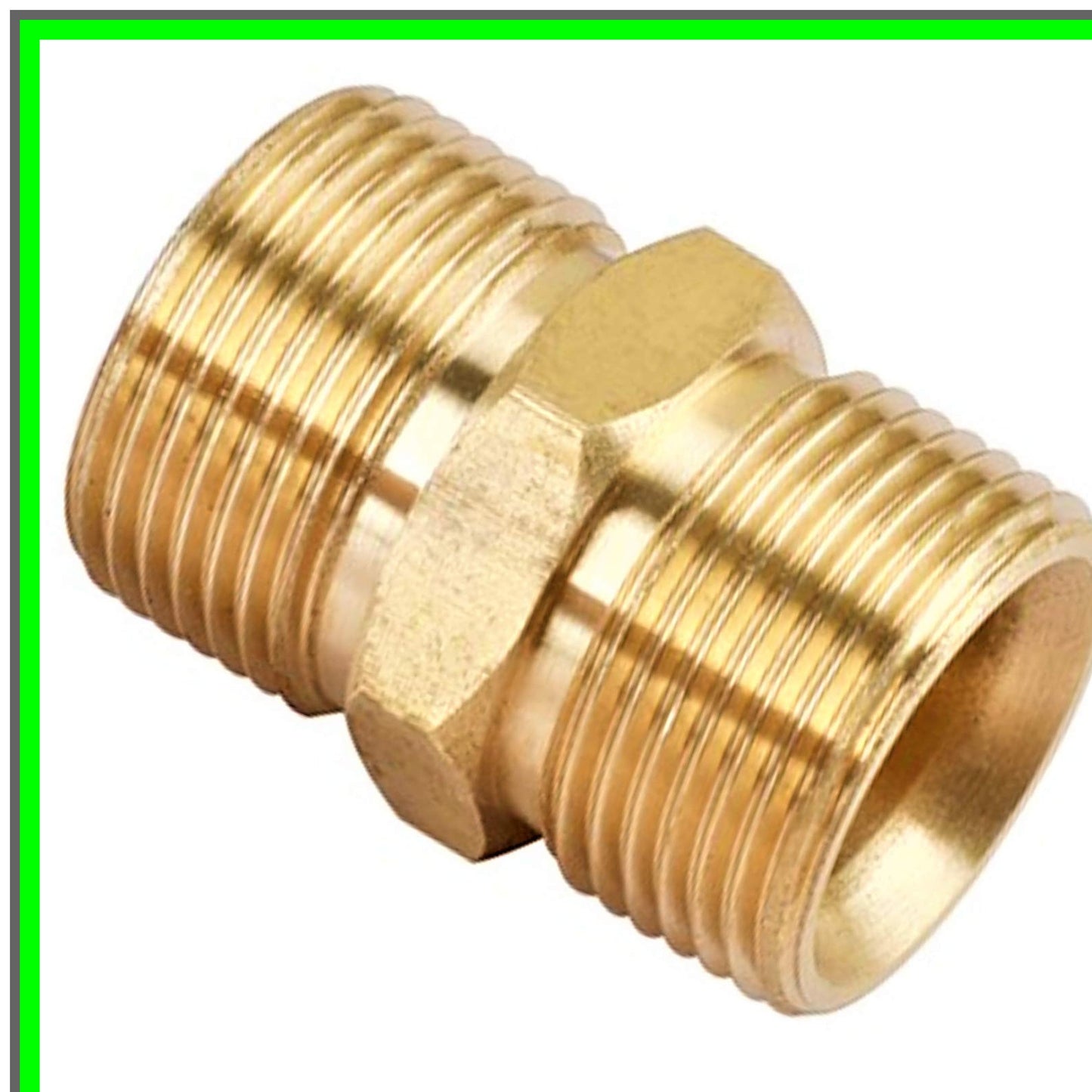 M22 Metric Male Thread Hose Coupler Adapter for Pressure Washers