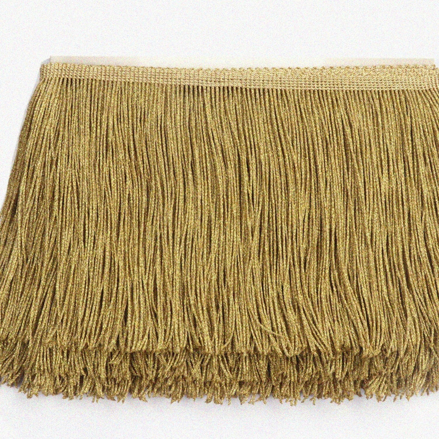 10 Yards Metallic Tel Curtain Fringe Trim 6 Inch Gold
