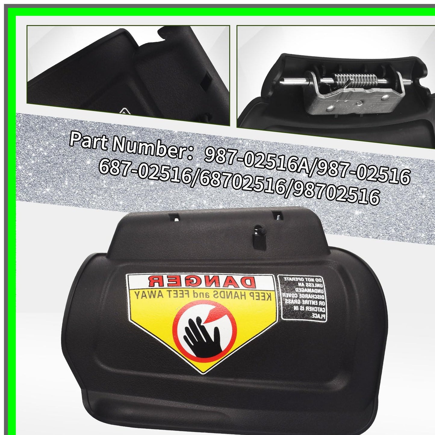 Hinged Mulching Plug Assembly for Troy-Bilt Cub-Cadet Yard Machines Models