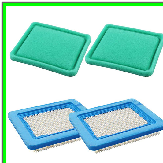 Dual Pack Air Filter Replacement for Briggs Stratton Lawn Mowers 491588