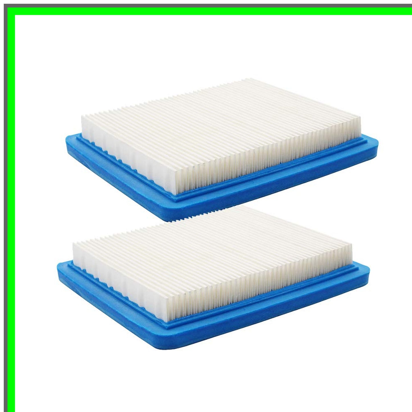 Dual Pack Air Filter Replacement for Briggs Stratton Lawn Mowers 491588