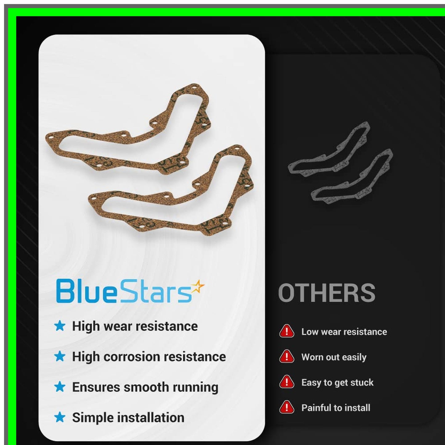 Courage Engine Valve Cover Gasket Set for SV470 SV600 18HP 20HP - 2 Pack