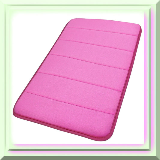 Memory Foam Bath Mat 32" x 20" Hot Pink