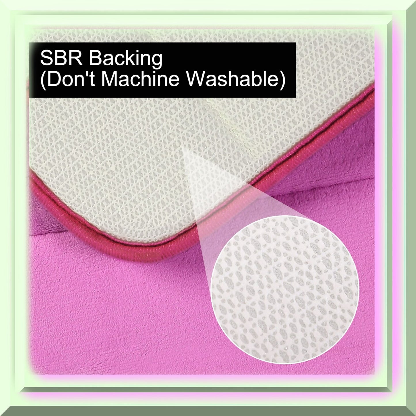 Memory Foam Bath Mat 32" x 20" Hot Pink