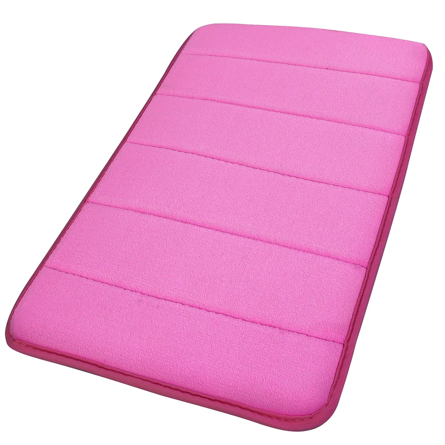 Memory Foam Bath Mat 32" x 20" Hot Pink