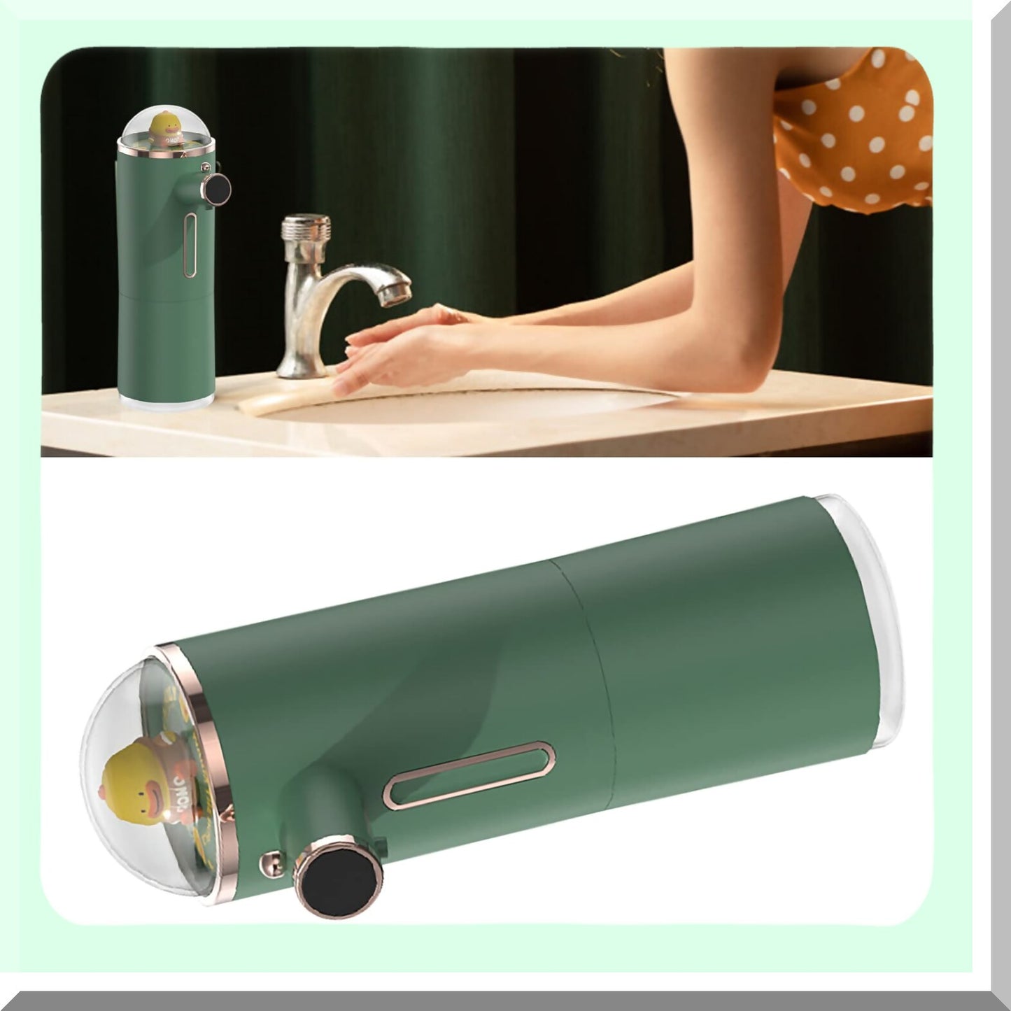 Automatic Foam Dispenser Infrared Sensor Green