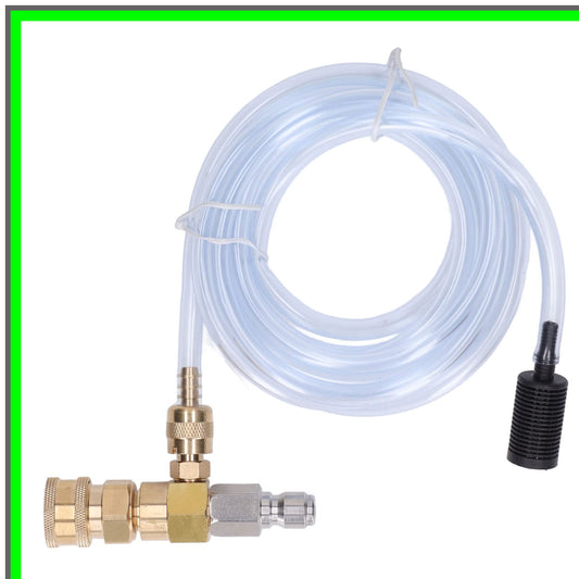 Adjustable Stainless Steel Downstream Injector with 9.8ft Tube for Pressure Washers