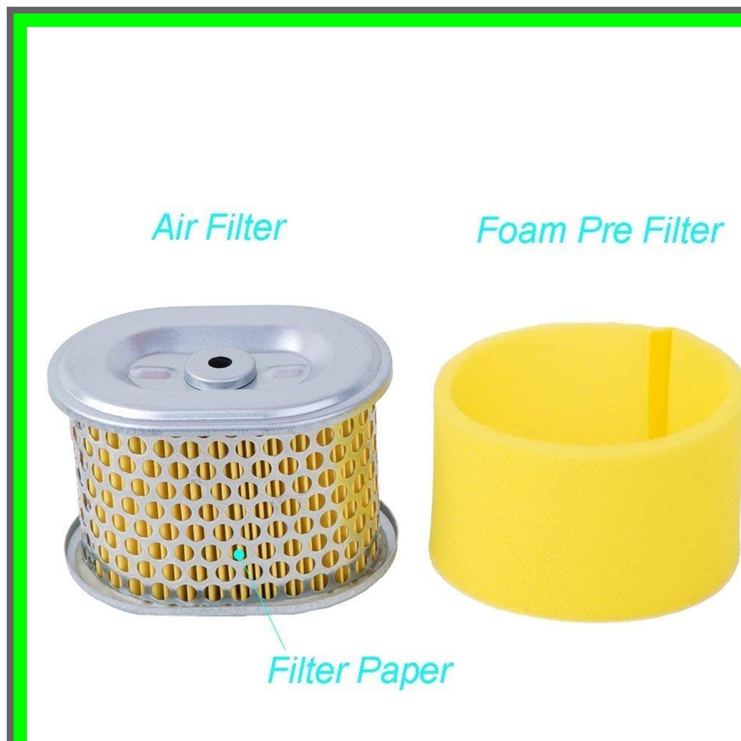 Dual Pack Air Filter for Honda GX160 GX200 GX140 Engine with Pre Filter