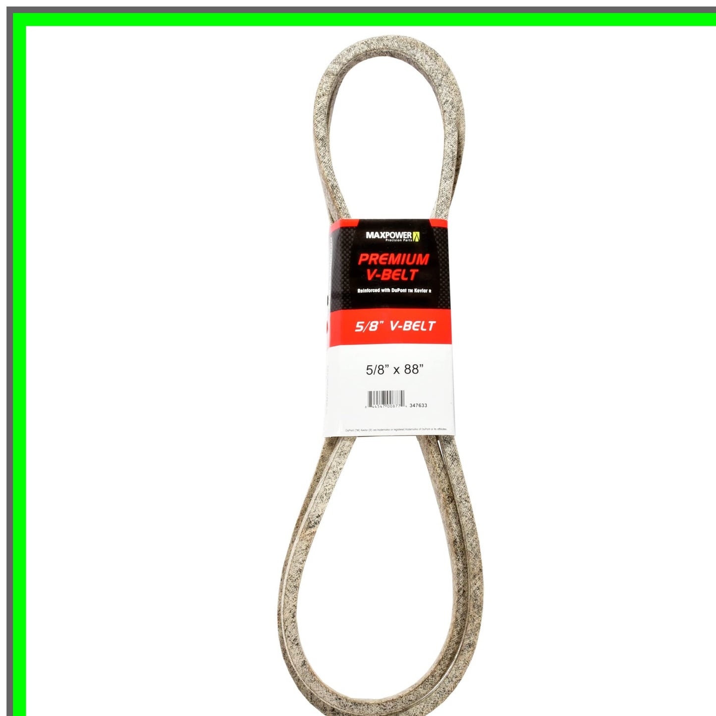 Kevlar Reinforced Heavy-Duty Belt 5/8" x 88" for Ultimate Durability