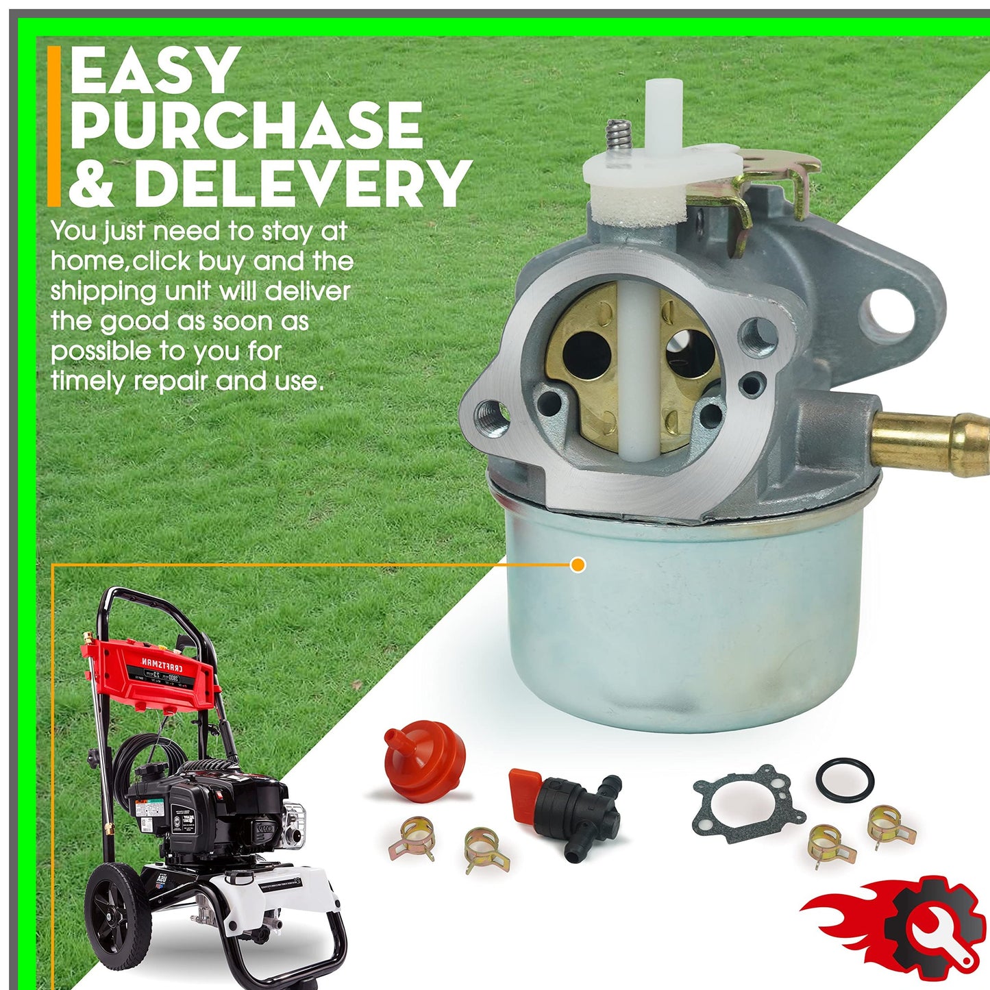Briggs Stratton Carburetor Replacement for 5.5hp Key Start Engines