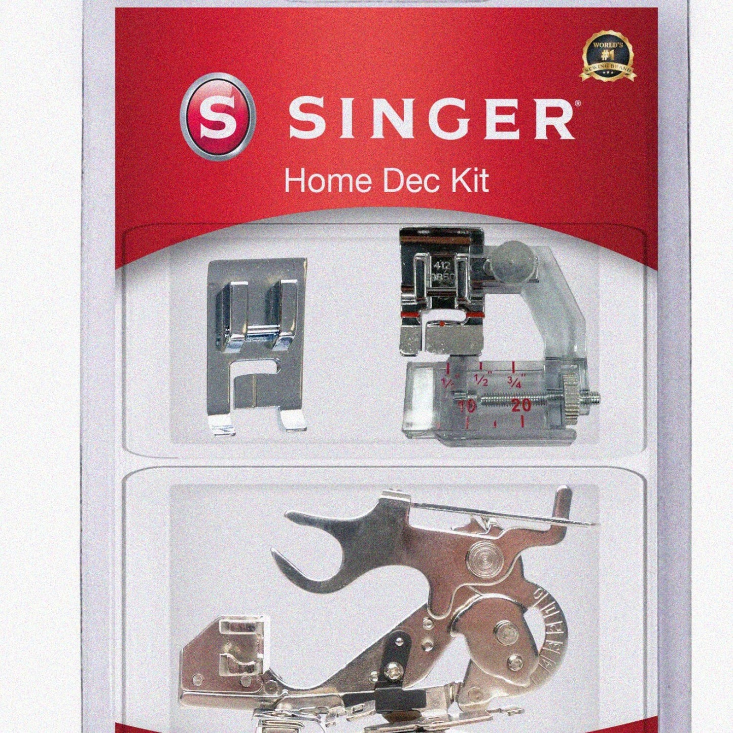 Home Decor Presser Feet Kit with Piping, Bias Binder, Ruffler