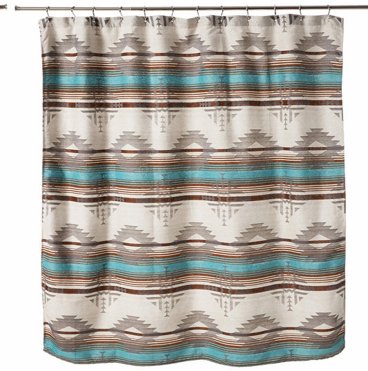 Badlands Shower Curtain, Woven Polyester, Medium Weight
