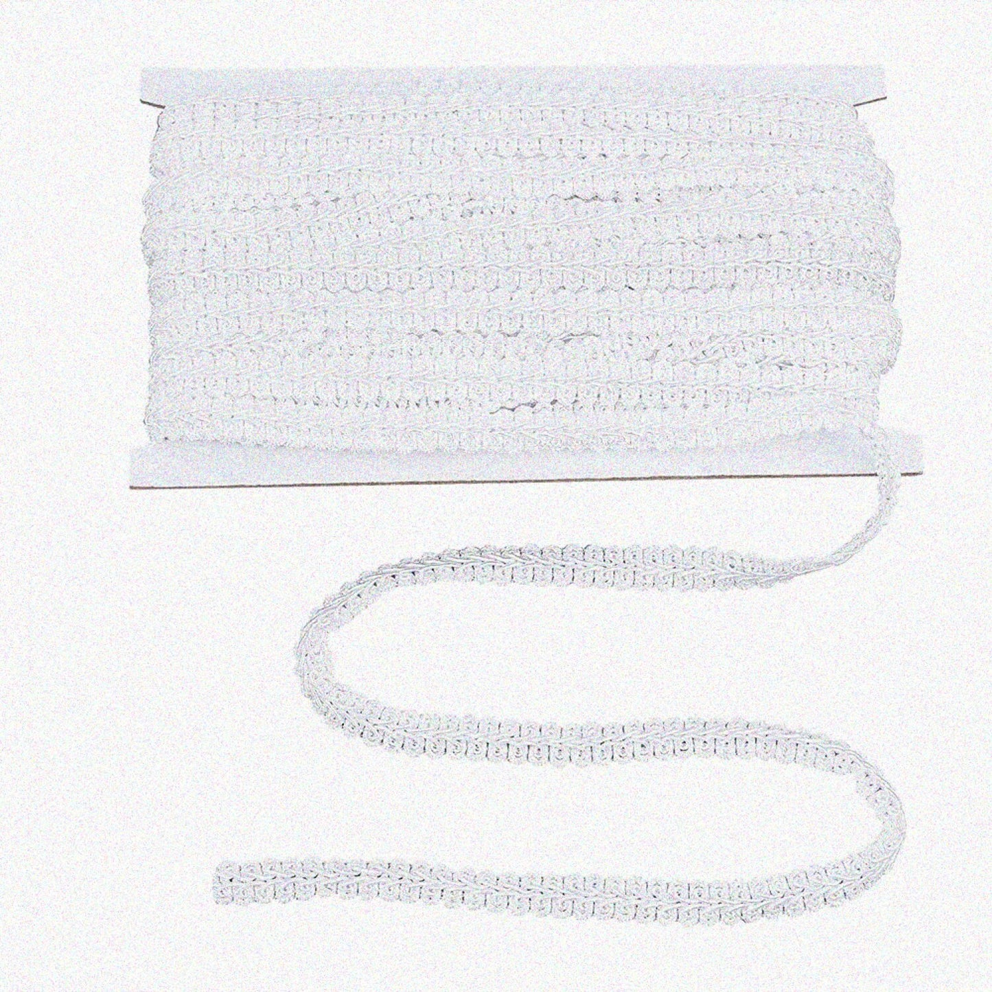 21 Yards White Polyester Gimp Braid Trim 3/8 inch