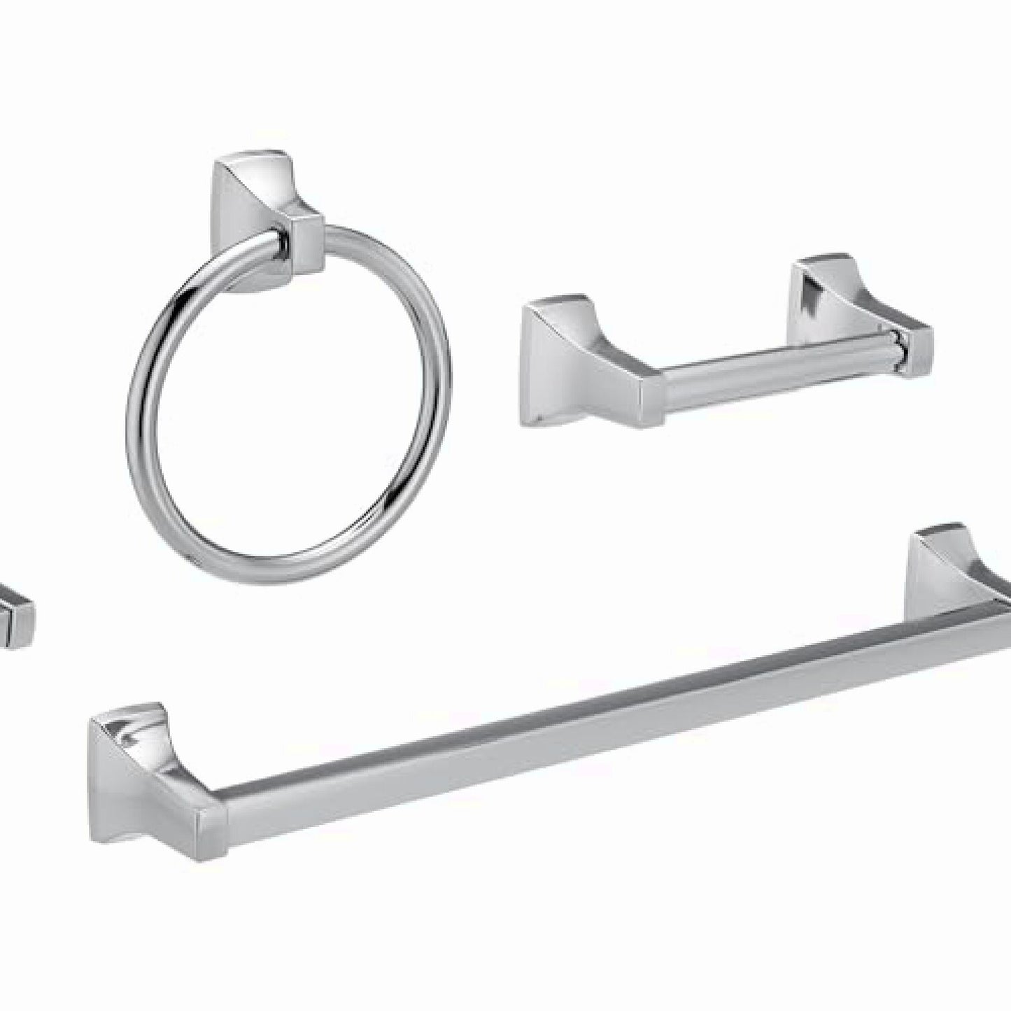 YB0193CH Chrome Spring Loaded Paper Holder Bar