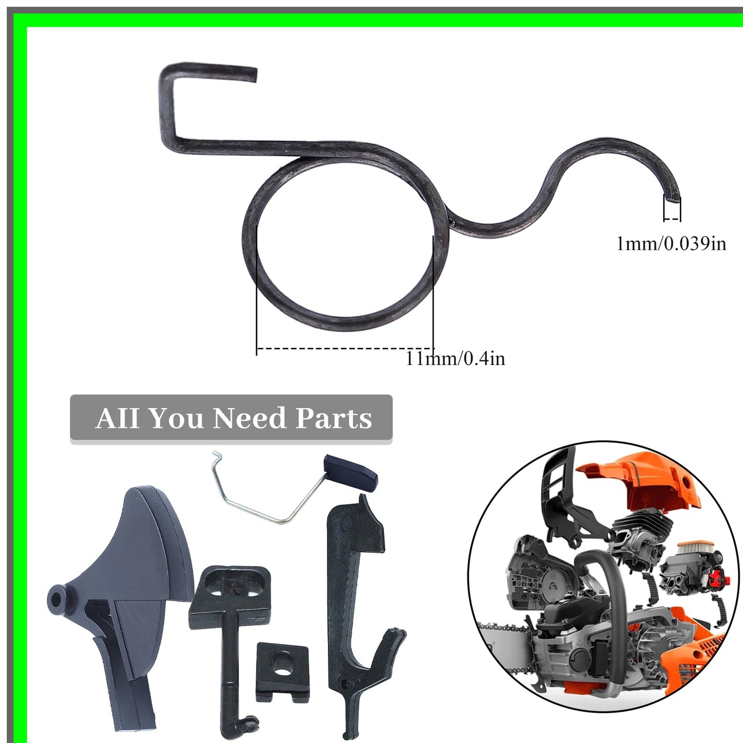 Throttle Lock Choke Rod Kit for HUSQVARNA Chainsaw Replacement Parts