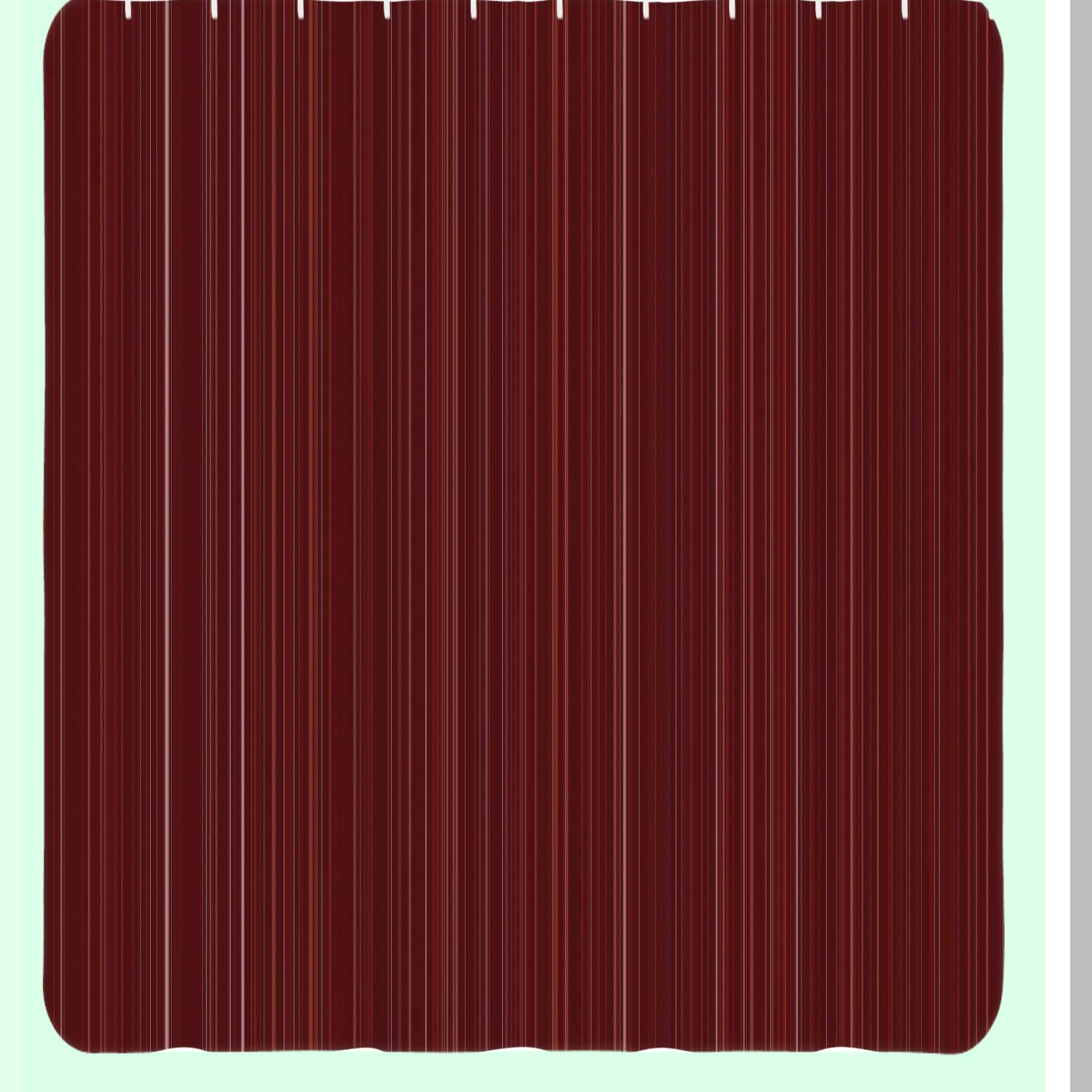 Maroon Shower Curtain 69x70 inches with Striped Pattern