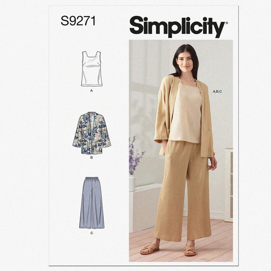 Misses' Sewing Pattern Pack for Jacket, Tank Top, Pants
