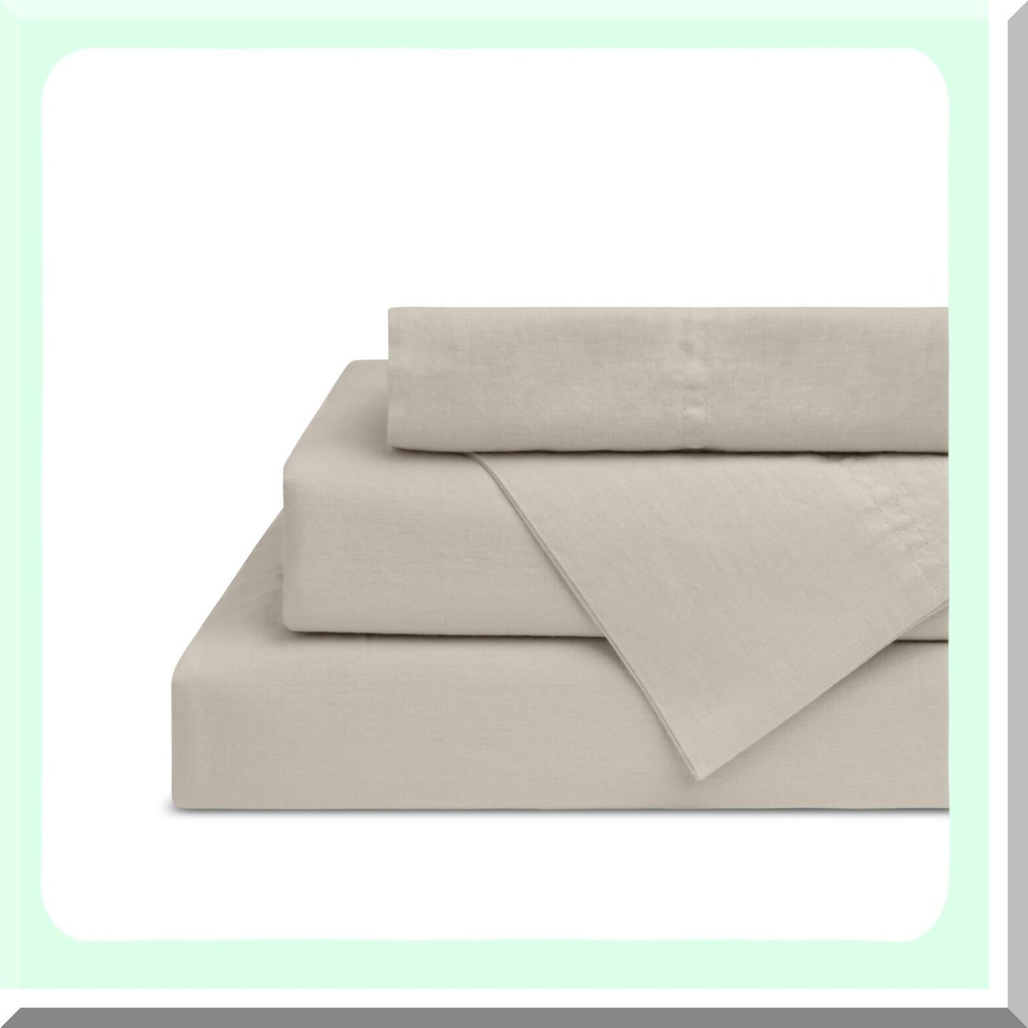SilverCool Cotton Bedding Set - Deep Pocket Percale Sheets with Envelope Closure Pillowcases for a Comfortable and Refreshing Sleep Experience