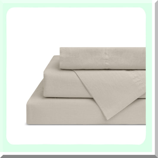 SilverCool Cotton Bedding Set - Deep Pocket Percale Sheets with Envelope Closure Pillowcases for a Comfortable and Refreshing Sleep Experience