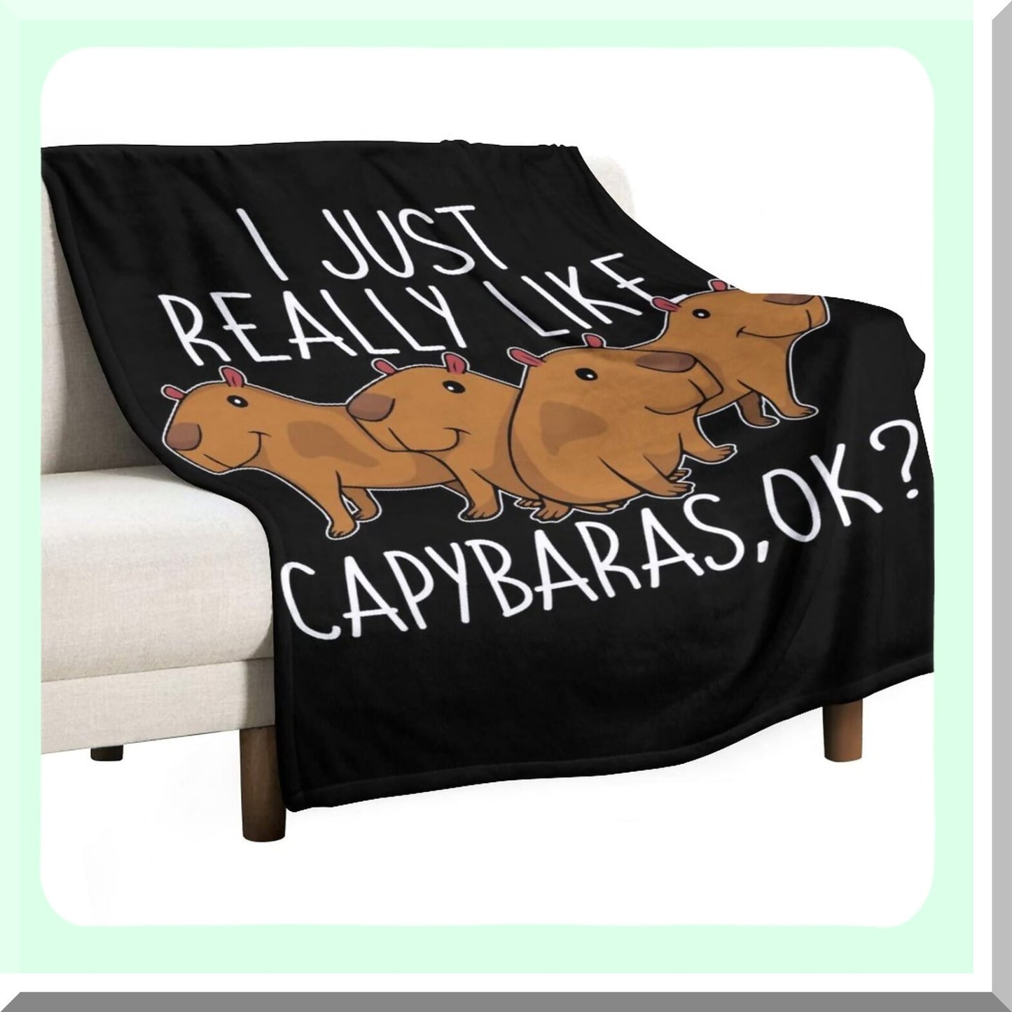 CozyCapy Fleece Throw - Ultra-Soft Lightweight Microfiber Blanket for All Seasons, Perfect for Bed, Couch, or Sofa, 50"x60""