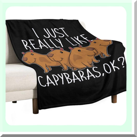 CozyCapy Fleece Throw - Ultra-Soft Lightweight Microfiber Blanket for All Seasons, Perfect for Bed, Couch, or Sofa, 50"x60""