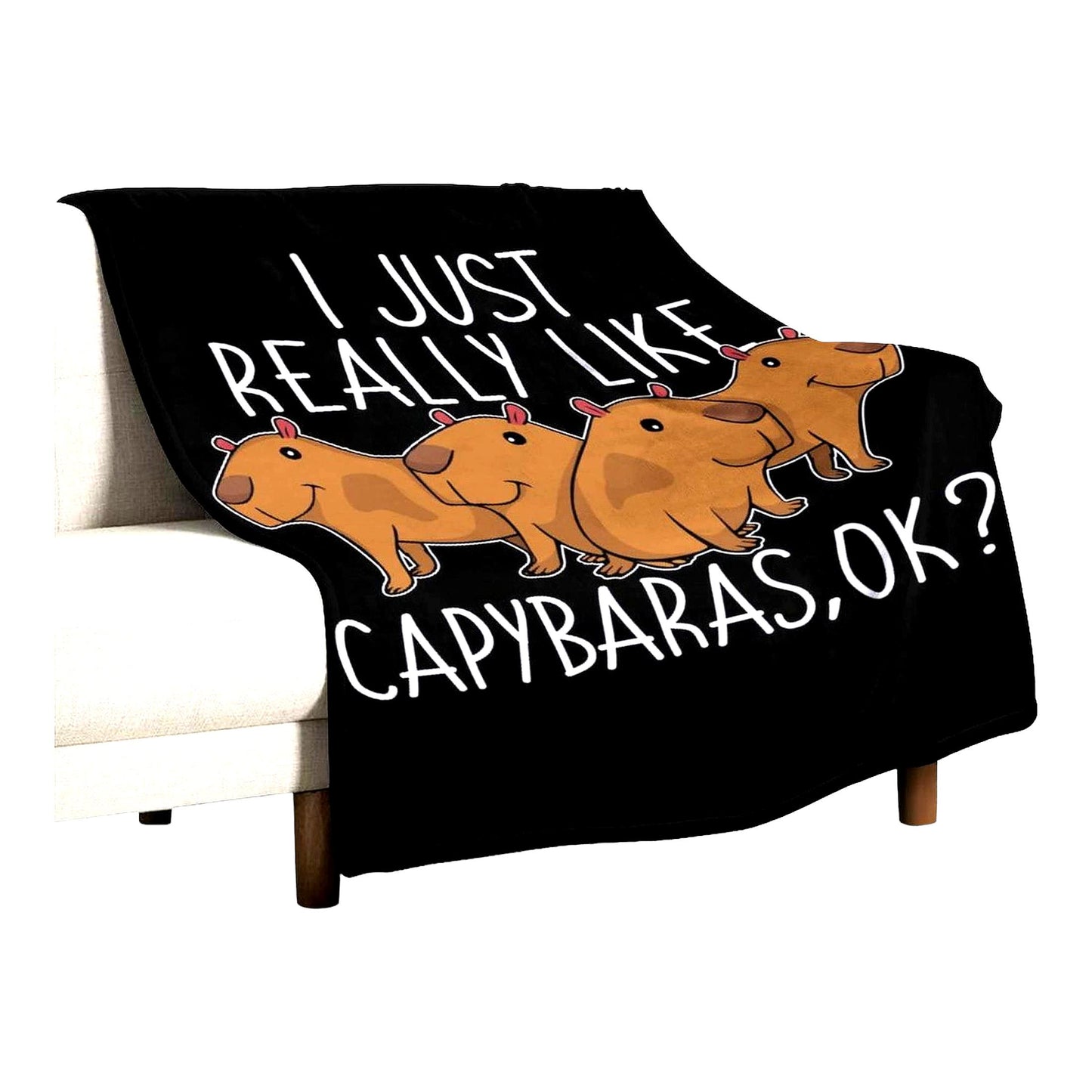 CozyCapy Fleece Throw - Ultra-Soft Lightweight Microfiber Blanket for All Seasons, Perfect for Bed, Couch, or Sofa, 50"x60""