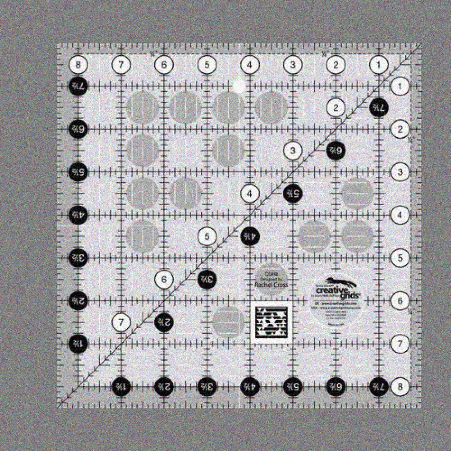 8.5" Quilting Square Ruler with Gripper Dots