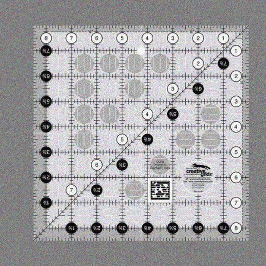 8.5" Quilting Square Ruler with Gripper Dots
