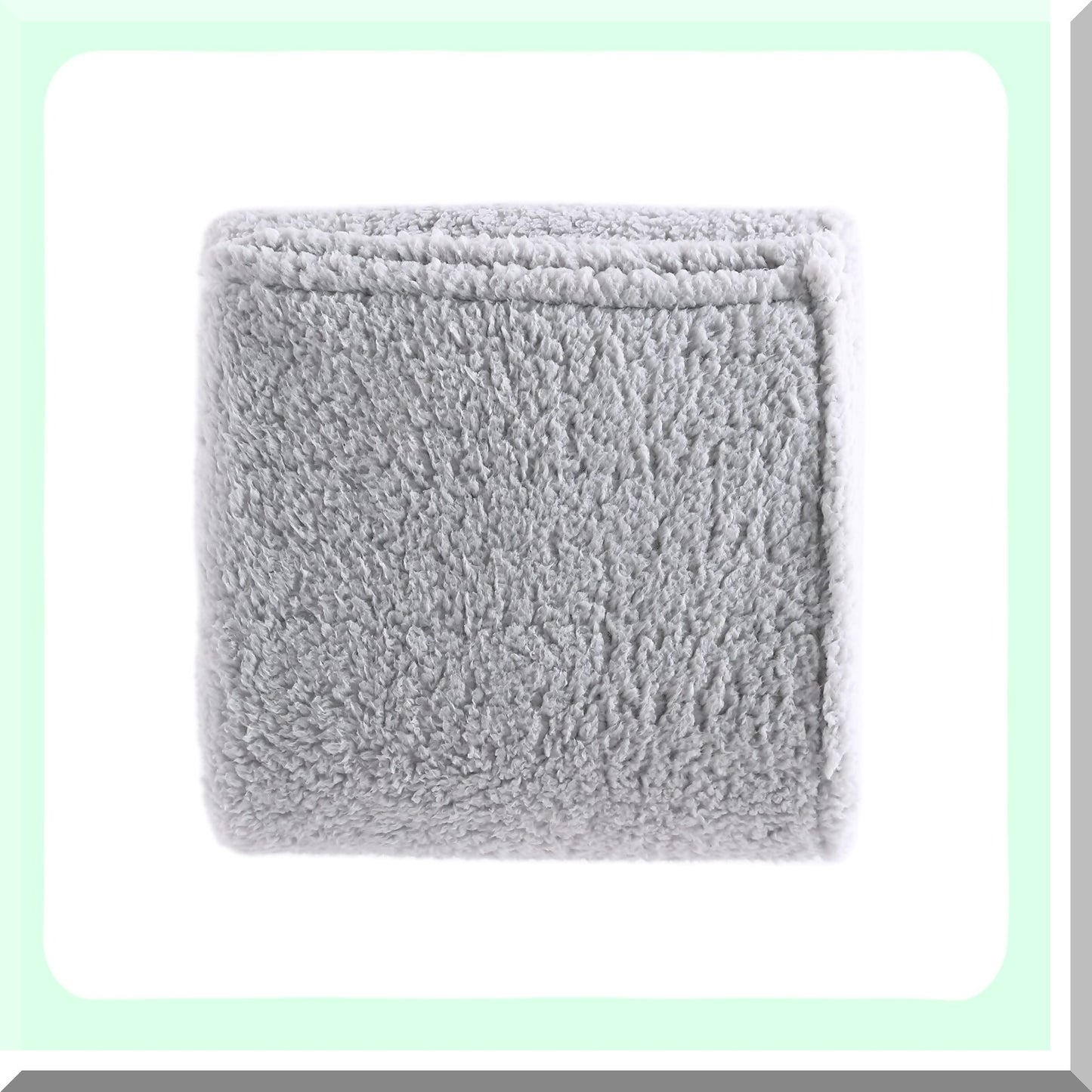 UltraCozy Sherpa Throw Blanket - Soft, Warm, and Stylish Home Decor for Bed or Couch in Solid Grey