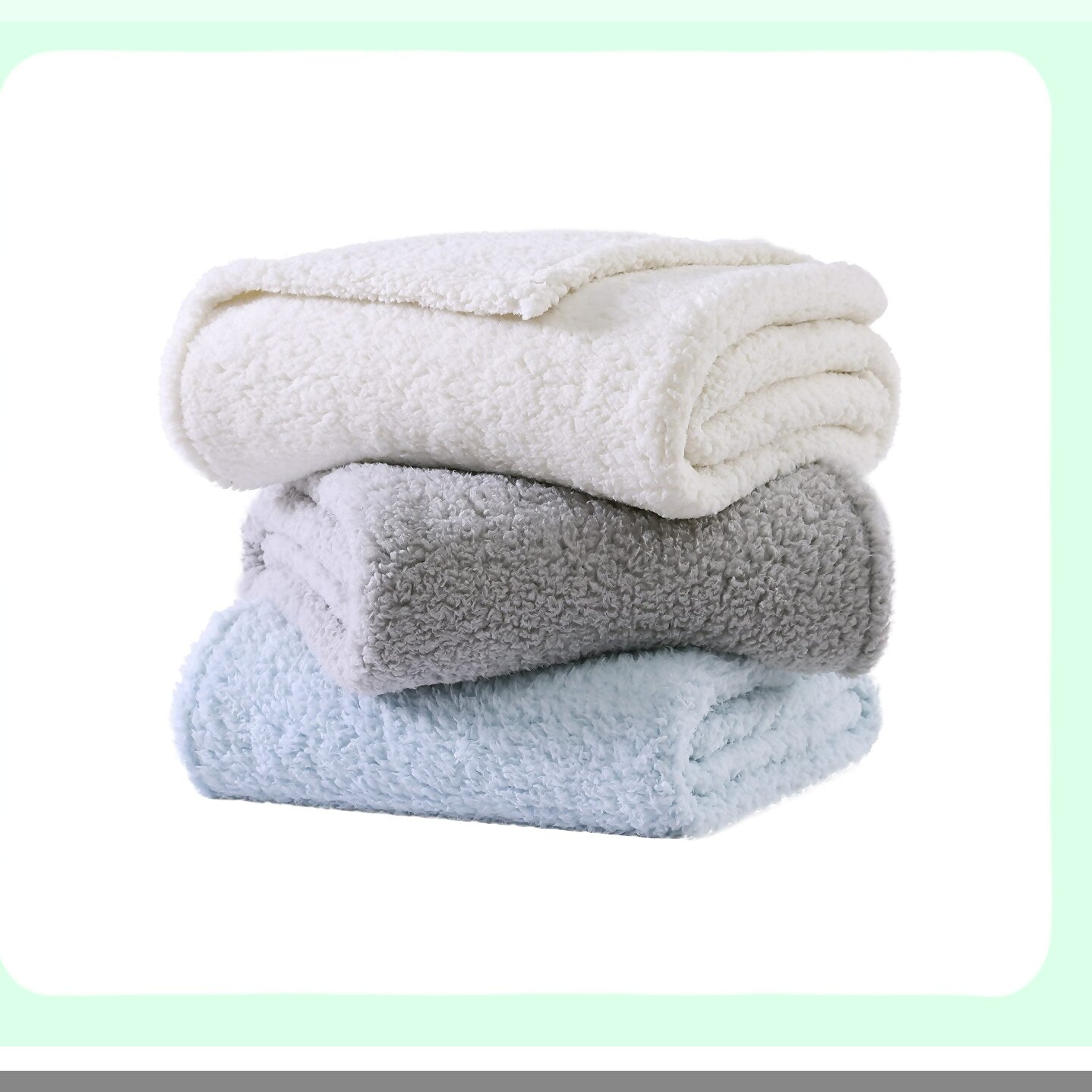 UltraCozy Sherpa Throw Blanket - Soft, Warm, and Stylish Home Decor for Bed or Couch in Solid Grey