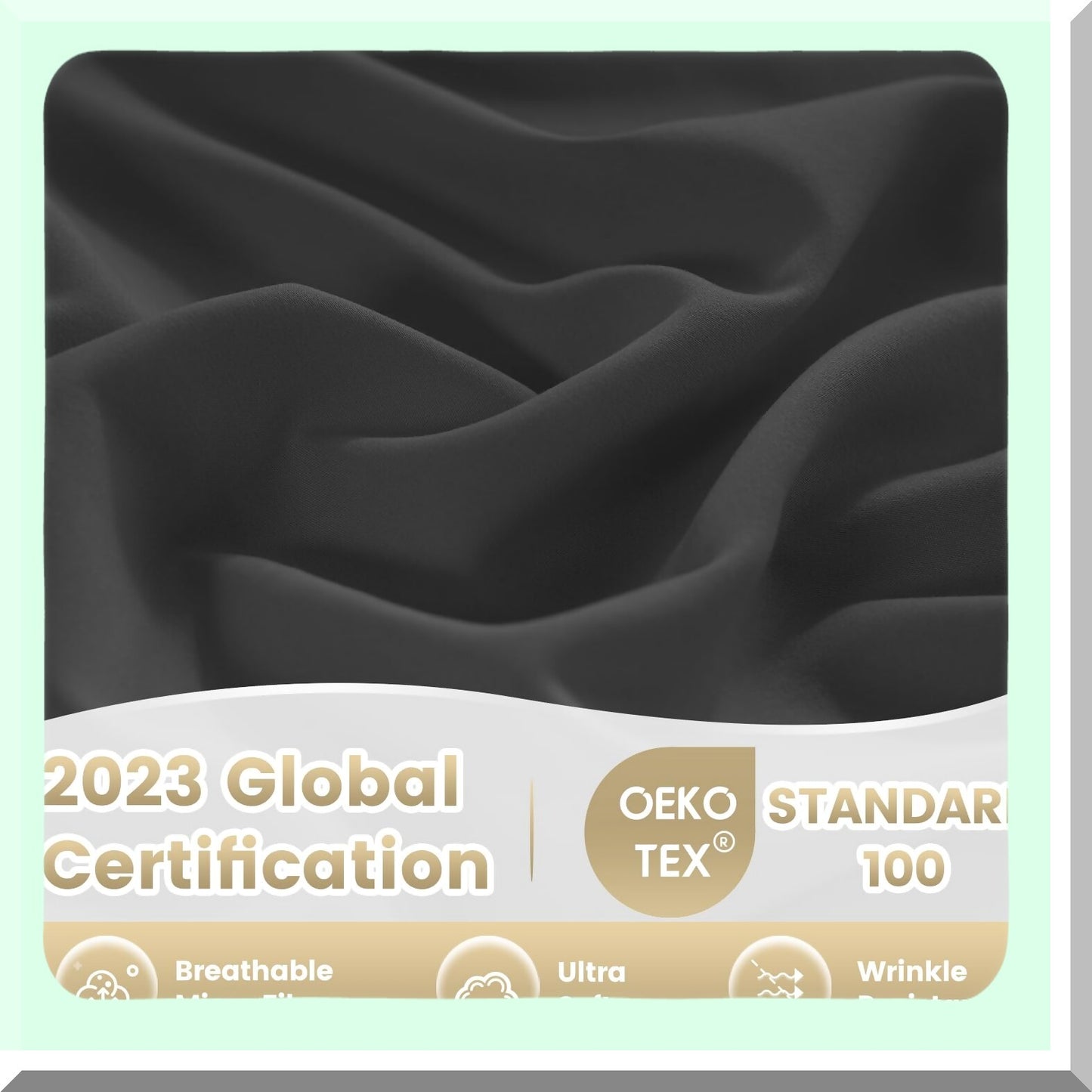 Luxury Silky Soft Cooling Microfiber Sheet Set - Breathable & Wrinkle Free - Dark Gray Twin XL Bedding - 3 Piece Set with Deep Pocket