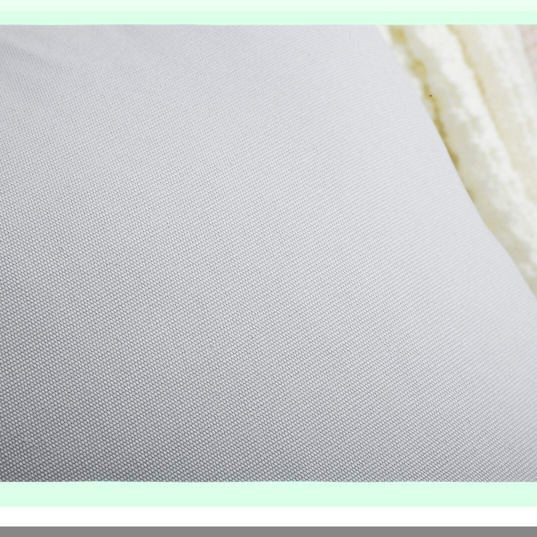 Cotton Canvas Decorative Throw Pillow Covers - 100% Cotton Cushion Covers - 45 Colors - 20" x 20" - Gray Stone - 2 Pack - Home Decor Accents